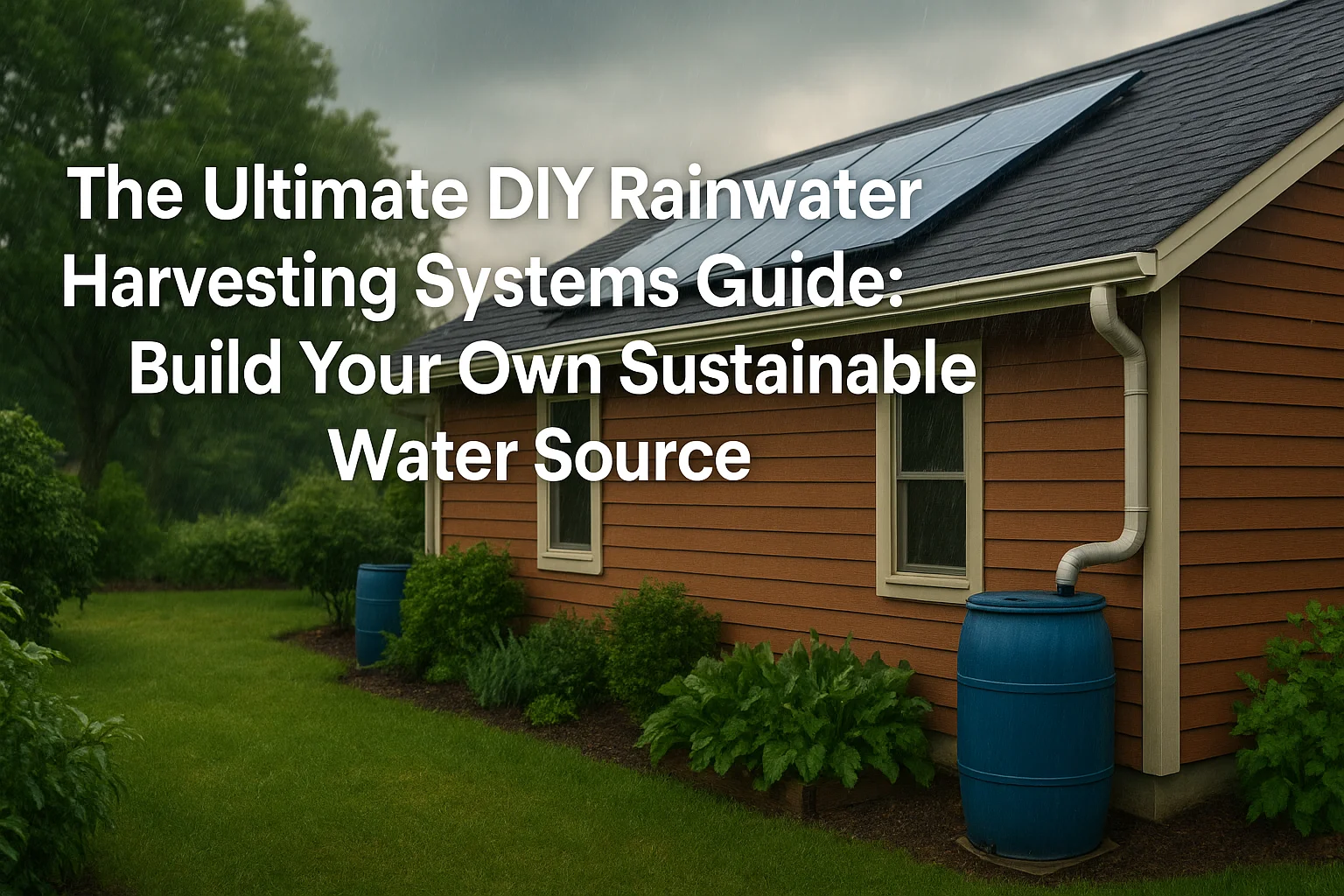 Off-Grid Water: Collect Hundreds of Gallons From Your Roof